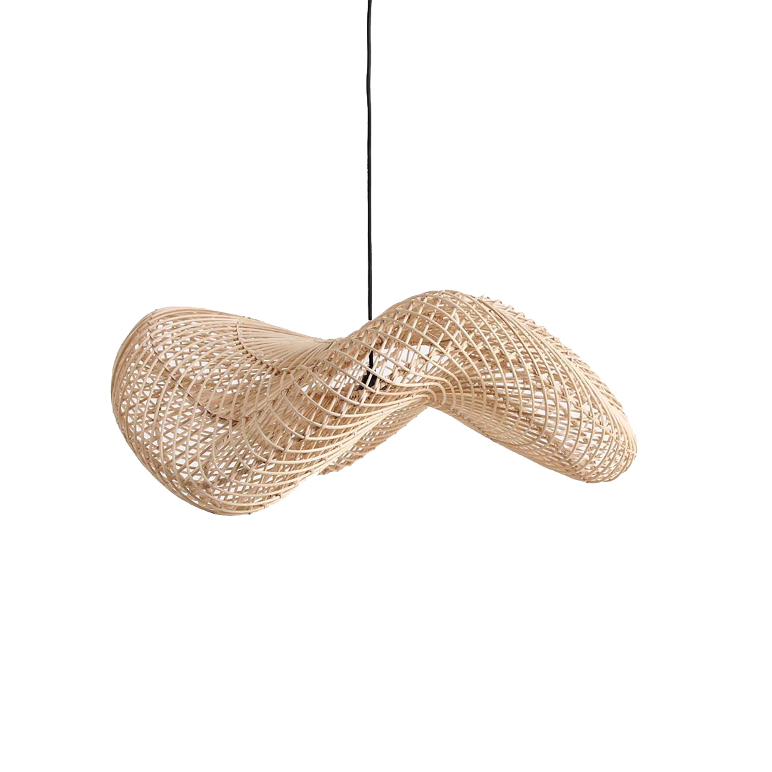 Raw Materials Amsterdam Wave Hanglamp | Rotan | Large | H28 x D75 cm