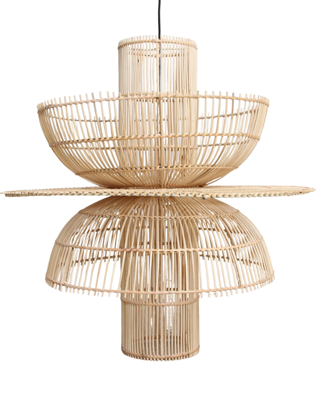 Raw Materials Amsterdam Saturn Hanglamp | Rotan | H63 x D65 cm