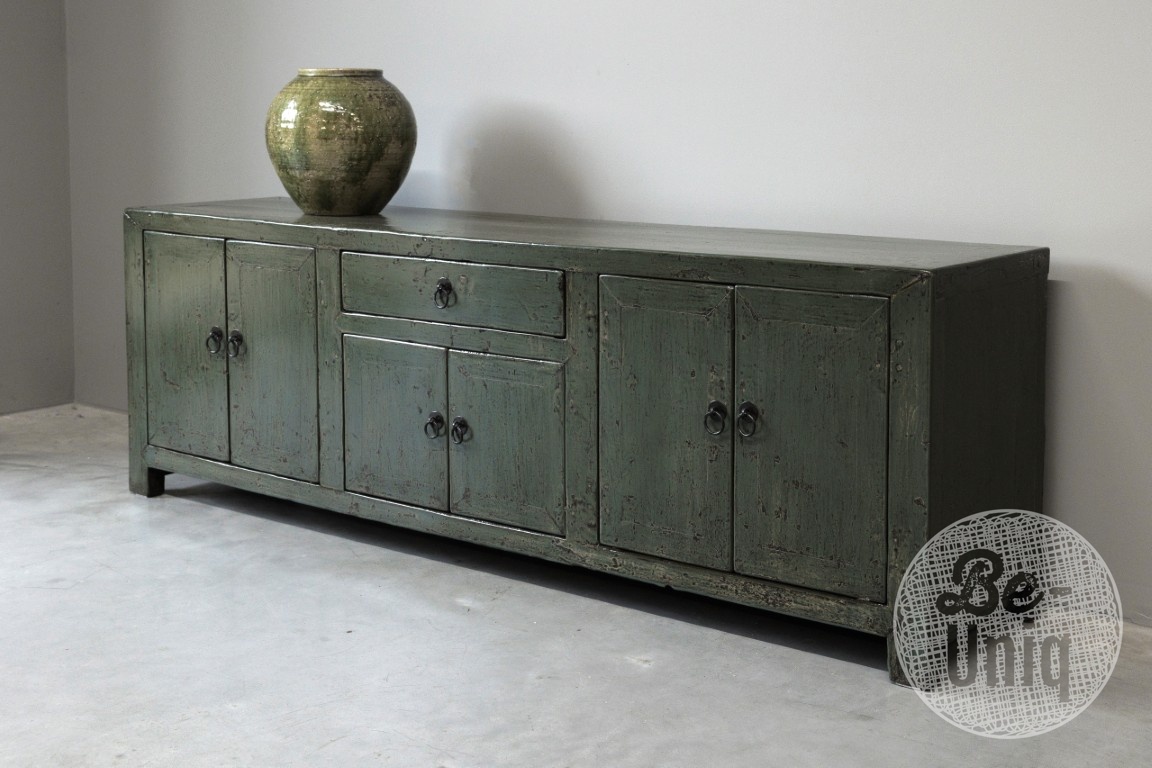 Be-Uniq Oud TV-Dressoir | Groen | China | H60 x B176 x D42 cm