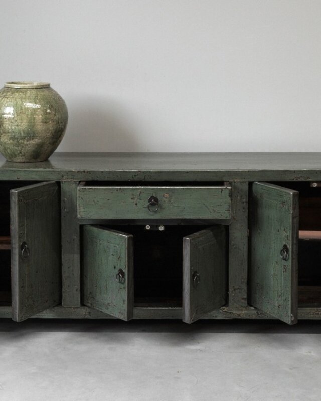 Be-Uniq Oud TV-Dressoir | Groen | China | H60 x B176 x D42 cm