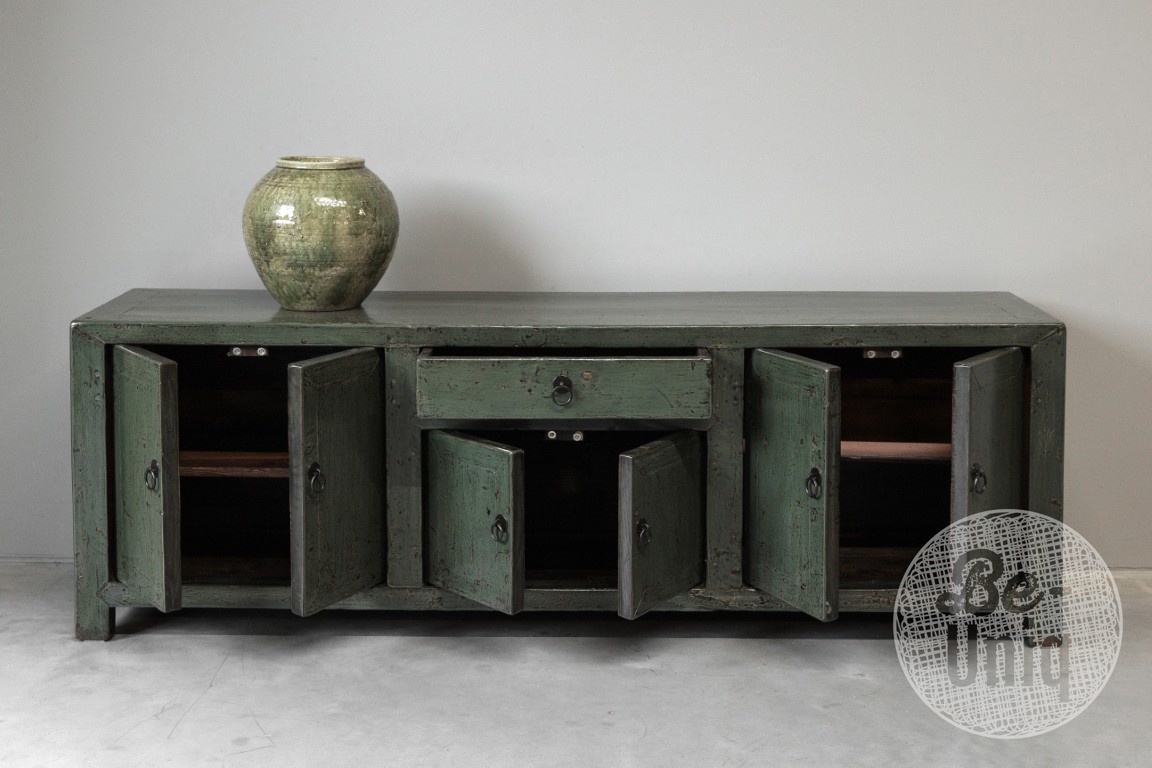 Be-Uniq Oud TV-Dressoir | Groen | China | H60 x B176 x D42 cm