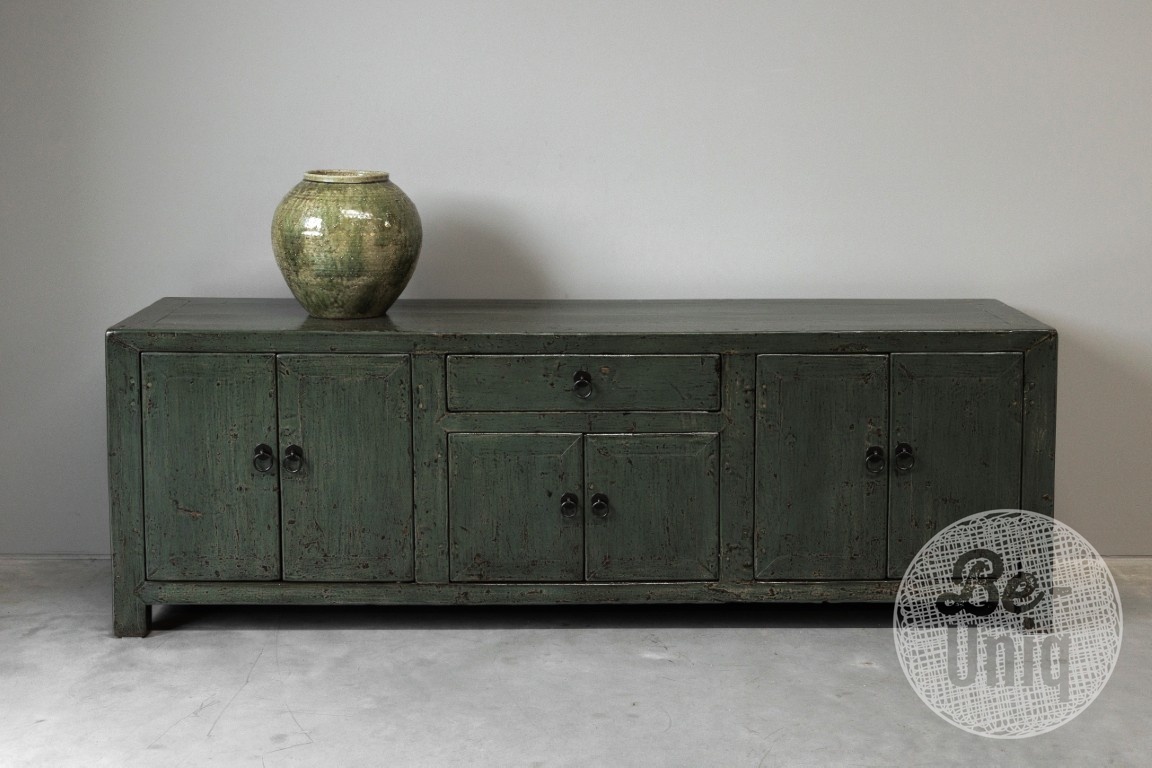 Be-Uniq Oud TV-Dressoir | Groen | China | H60 x B176 x D42 cm