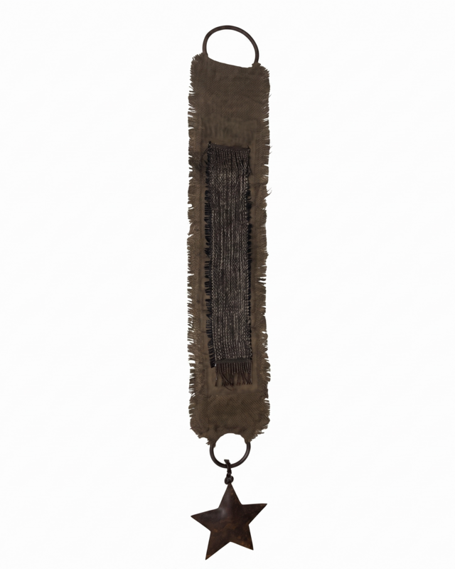 Rene Houtman Deurhanger Leem 110 x 15 Cm Bruin Kerst Decoratie