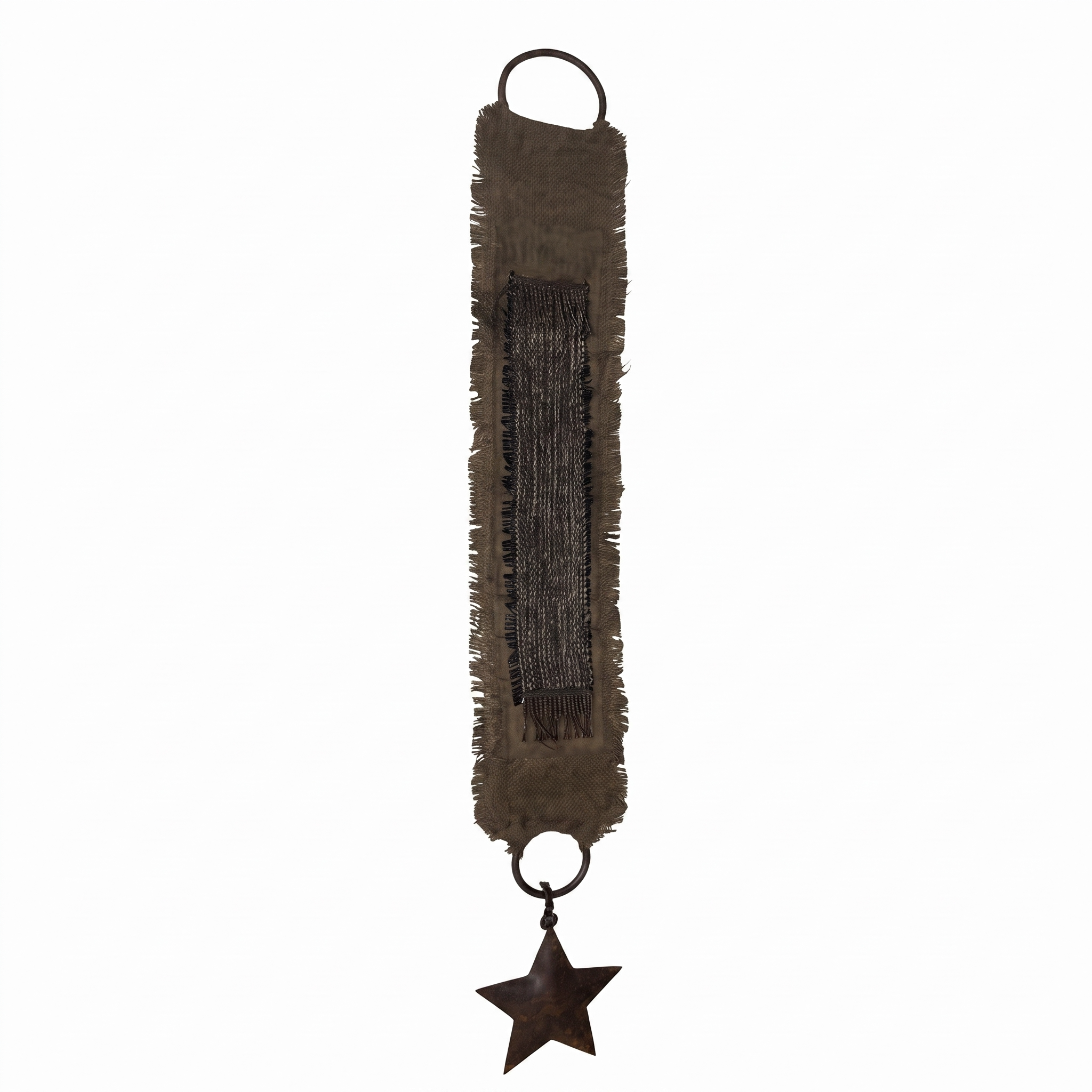 Rene Houtman Deurhanger Leem 110 x 15 Cm Bruin Kerst Decoratie