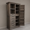Opbergkast Archivaris Deur & 6 Lades - H200 x B100 x D45 Cm