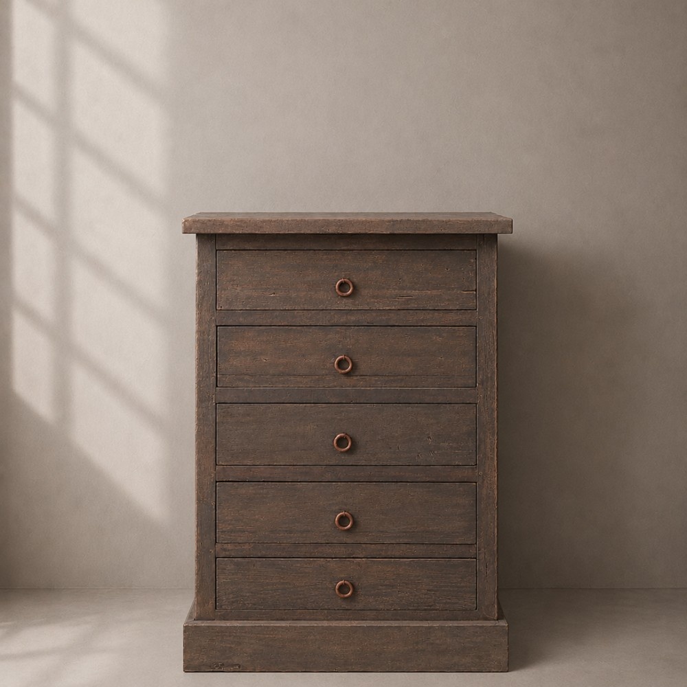 Luksa Home Collection Ladekast Suze Antique Grey H90 x B60 x D40 Cm