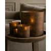 Windlicht Cilinder Glas Bruin - 5 Maten