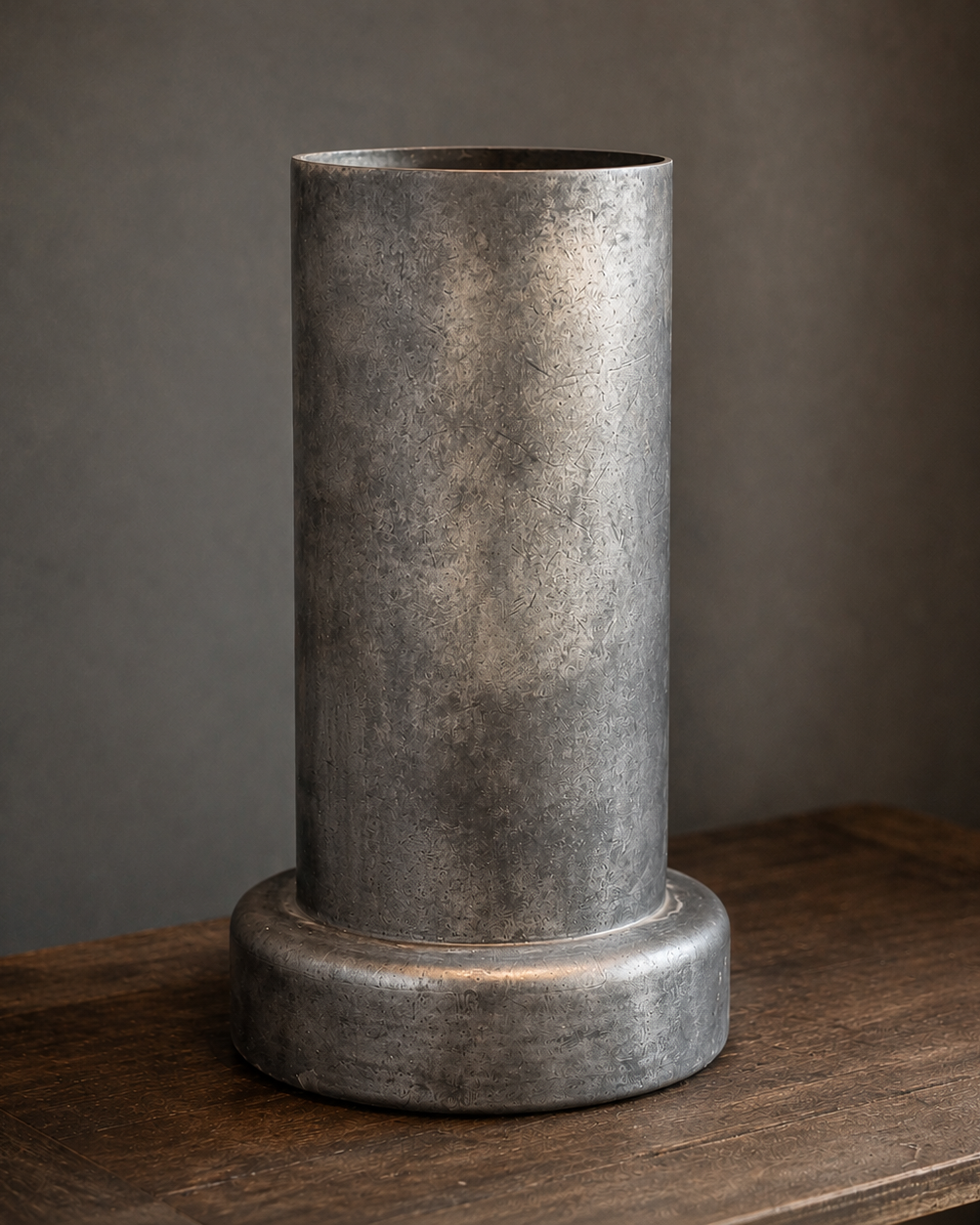 Rene Houtman Cilindervaas Zwart/Grijs Glas -2 Maten