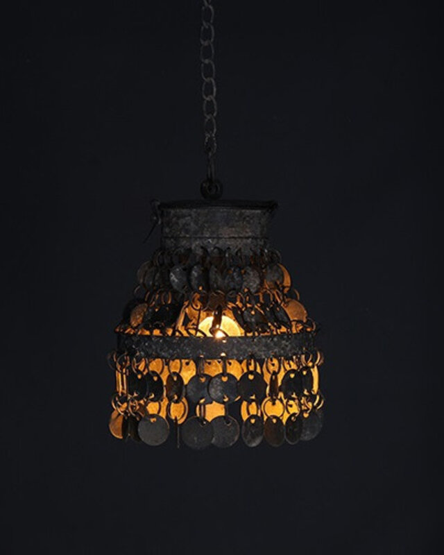 Rene Houtman Hanglamp Ramiro Grijs Metaal/Nikkel-15x15x39CM