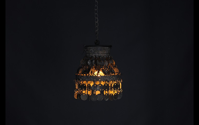 Rene Houtman Hanglamp Ramiro Grijs Metaal/Nikkel-15x15x39CM
