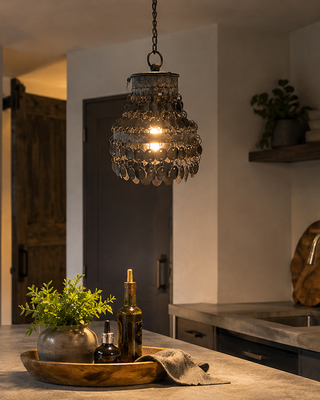 Rene Houtman Hanglamp Ramiro Grijs Metaal/Nikkel-15x15x39CM