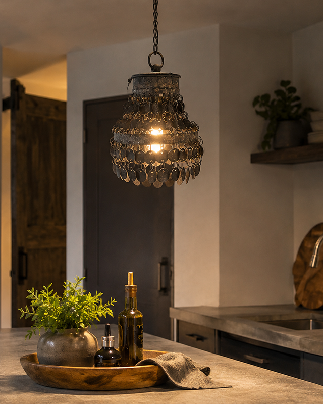 Rene Houtman Hanglamp Ramiro Grijs Metaal/Nikkel-15x15x39CM