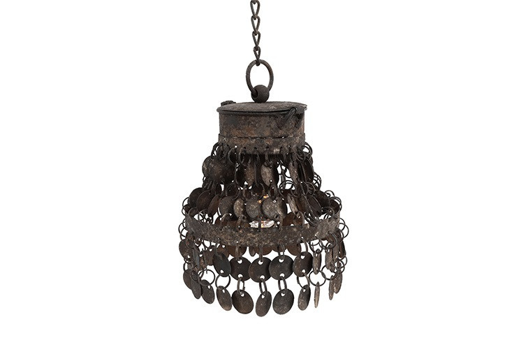 Rene Houtman Hanglamp Ramiro Grijs Metaal/Nikkel-15x15x39CM