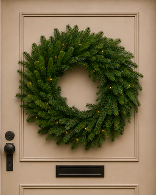 Rene Houtman Krans LED Abia M groen-75x75x5CM