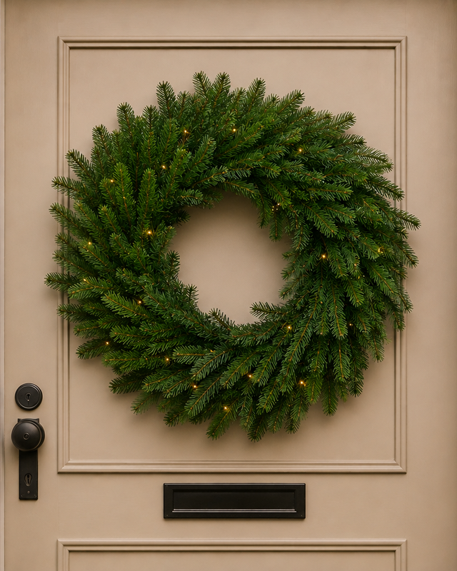 Rene Houtman Krans LED Abia M groen-75x75x5CM