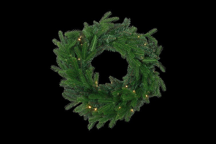 Rene Houtman Krans LED Abia S Groen-60x60x5CM