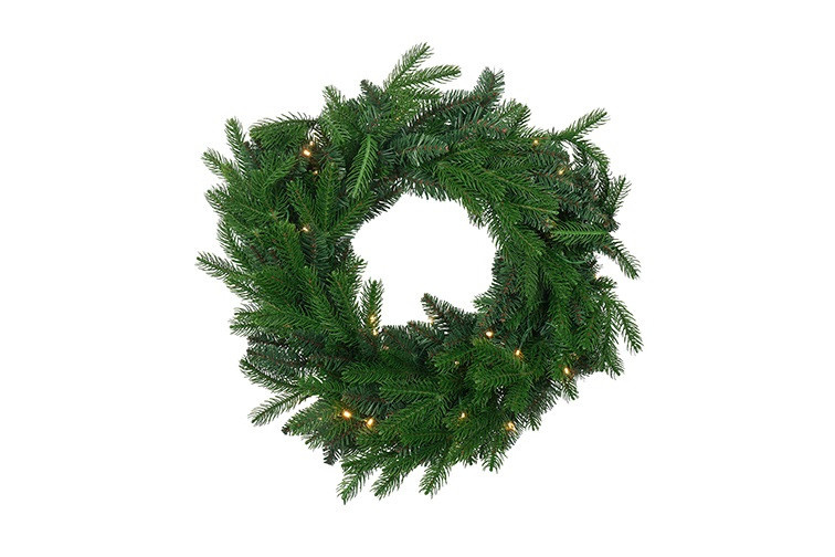Rene Houtman Krans LED Abia S Groen-60x60x5CM