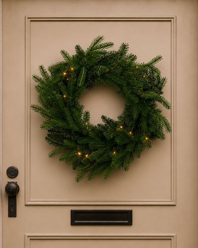 Rene Houtman Krans LED Abia S Groen-60x60x5CM