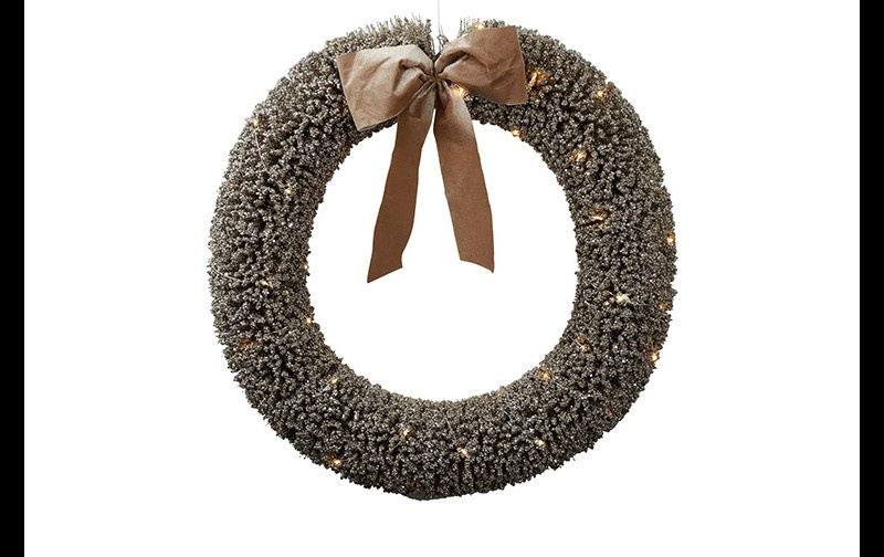 Rene Houtman Krans Strik Led Mily L Goud -60x12x60CM