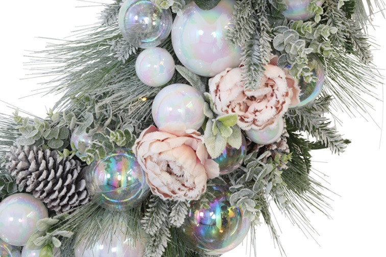 Rene Houtman Krans LED Unique XXXL Rozen Bloemen - 223.5x223.5x33 CM