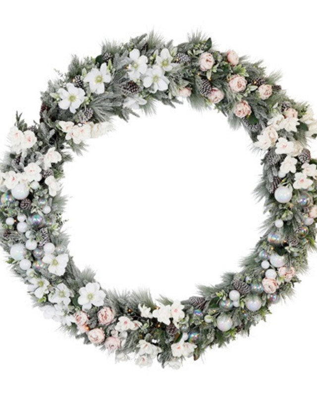 Rene Houtman Krans LED Unique XXXL Rozen Bloemen - 223.5x223.5x33 CM