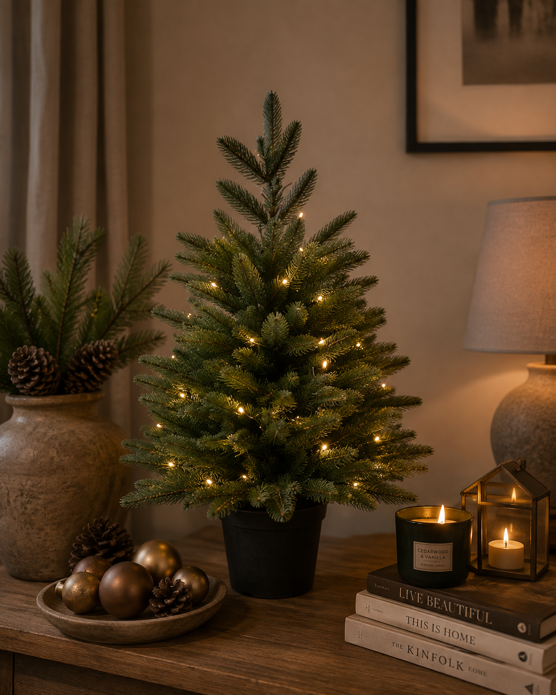 Rene Houtman LED Kerstboom Abia Nordmanniana Glauca - 2 Maten