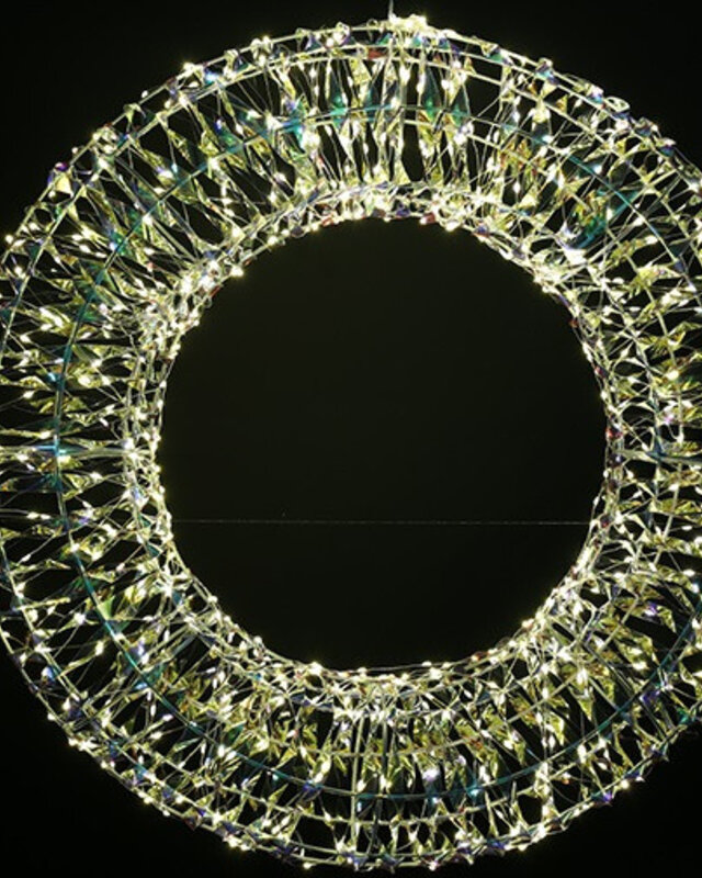 Rene Houtman Krans Magie LED Iriserend Helder - 90 & 70 CM Rond