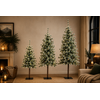 LED Kerstboom Op Stam Abia Concolor Groen/Sneeuw -  3 Maten
