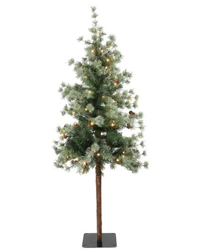 Rene Houtman LED Kerstboom Op Stam Abia Concolor Groen/Sneeuw - 3 Maten