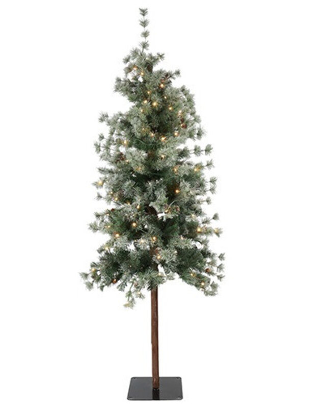 Rene Houtman LED Kerstboom Op Stam Abia Concolor Groen/Sneeuw - 3 Maten