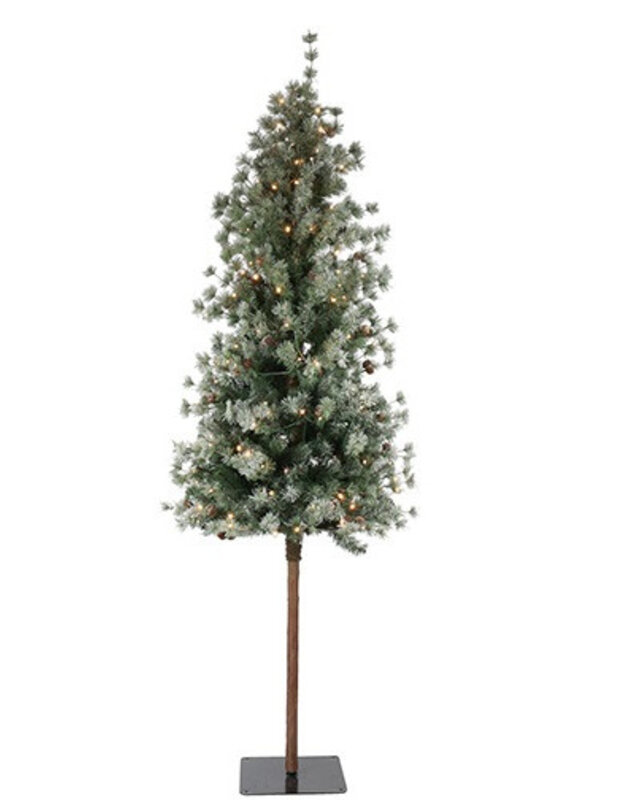 Rene Houtman LED Kerstboom Op Stam Abia Concolor Groen/Sneeuw - 3 Maten