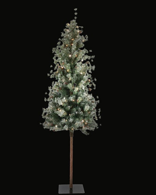 Rene Houtman LED Kerstboom Op Stam Abia Concolor Groen/Sneeuw - 3 Maten