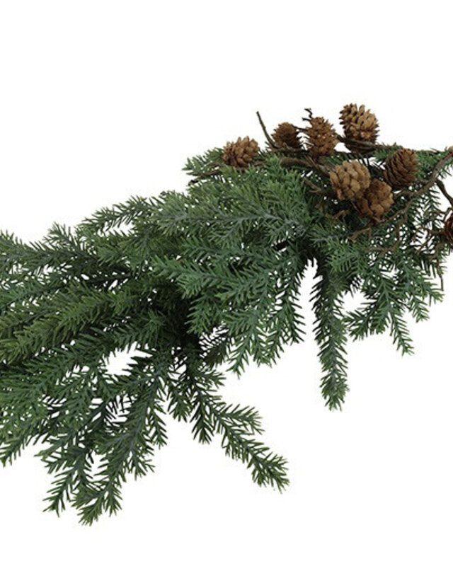 Rene Houtman Hanger Dennenappel Aby L Groen-4x4x33 Cm