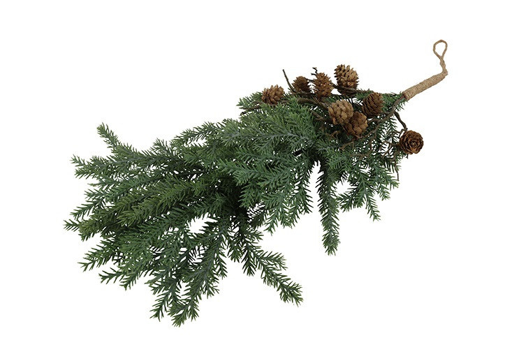 Rene Houtman Hanger Dennenappel Aby L Groen-4x4x33 Cm