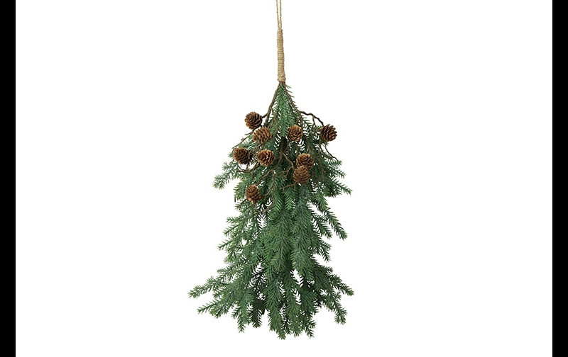 Rene Houtman Hanger Dennenappel Aby L Groen-4x4x33 Cm