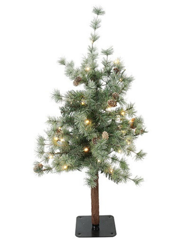 Rene Houtman LED Kerstboom Op Stam Abia Concolor Groen/Sneeuw - 2 Maten