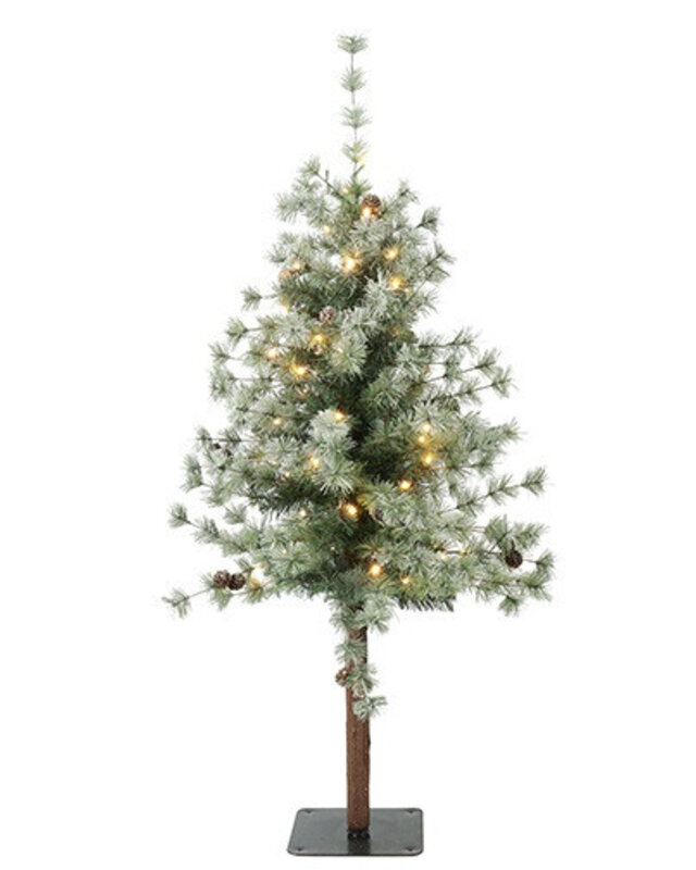 Rene Houtman LED Kerstboom Op Stam Abia Concolor Groen/Sneeuw - 2 Maten