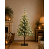 LED Kerstboom Op Stam Abia Concolor  Groen/Sneeuw - 2 Maten