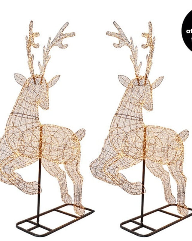 Rene Houtman Hert Nester XXXL LED Op Voet Tuin - 337 x 204 x 66 Cm