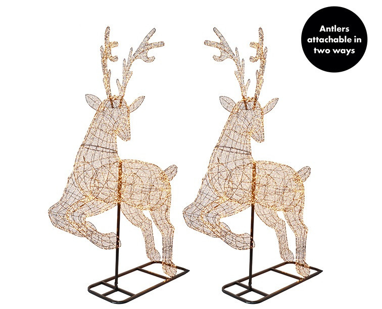 Rene Houtman Hert Nester XXXL LED Op Voet Tuin - 337 x 204 x 66 Cm