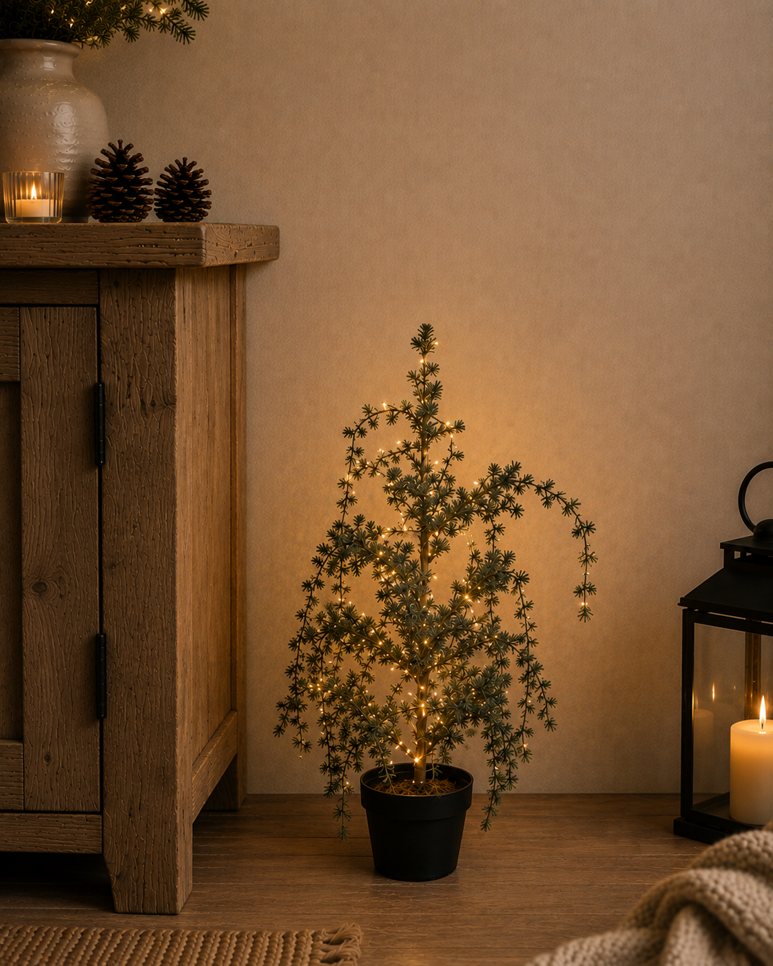 Rene Houtman LED Kerstboom Ceder Groen 12,5x11x72CM