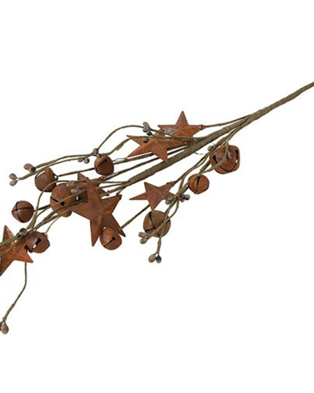 Rene Houtman Spray Belletjes,Sterren Roest-3x15x61CM