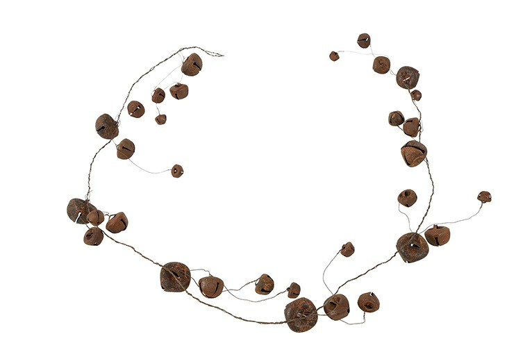 Rene Houtman Guirlande Belletjes Roest-115x4x4CM
