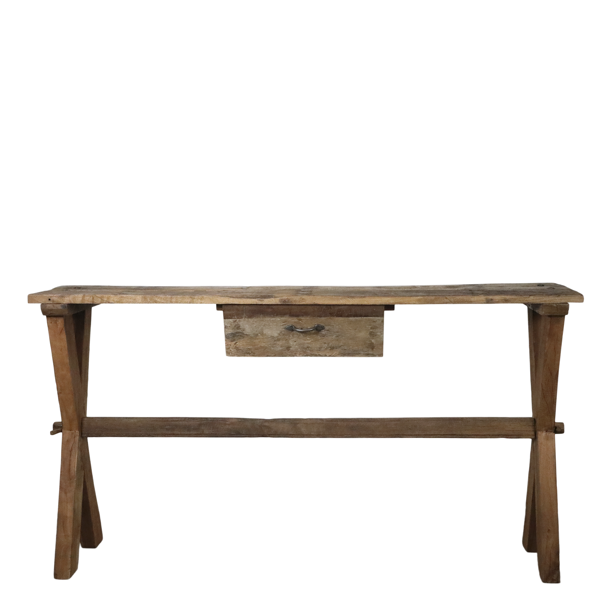 Rene Houtman Sidetable Woods Wandtafel Grimaud-tafel Met Lade - B152 x D36 x H85 Cm