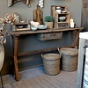 Sidetable Woods Wandtafel Grimaud-tafel Met Lade - B152 x D36 x H85 Cm