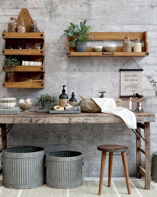 Rene Houtman Klaptafel Vouwtafel Oud Hout B120 x D60 x H67 Cm