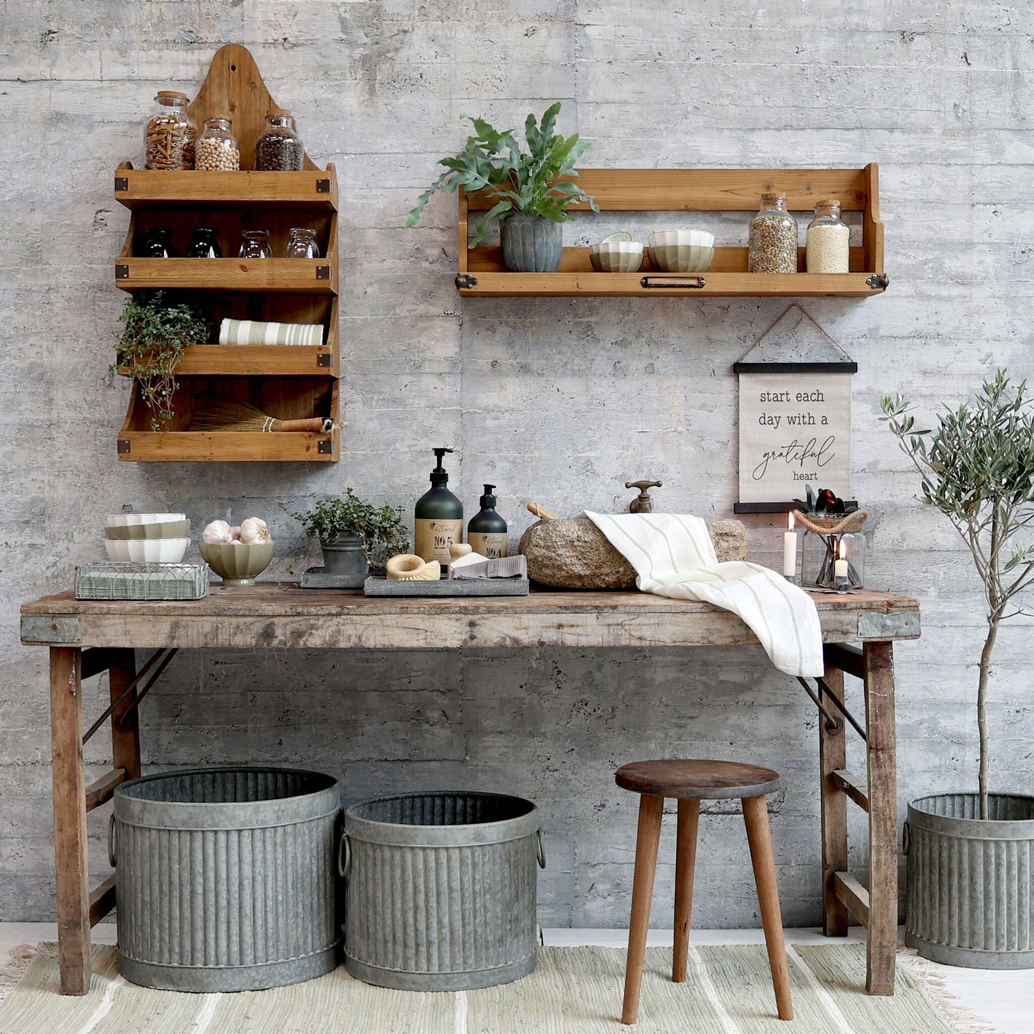 Rene Houtman Klaptafel Vouwtafel Oud Hout B120 x D60 x H67 Cm