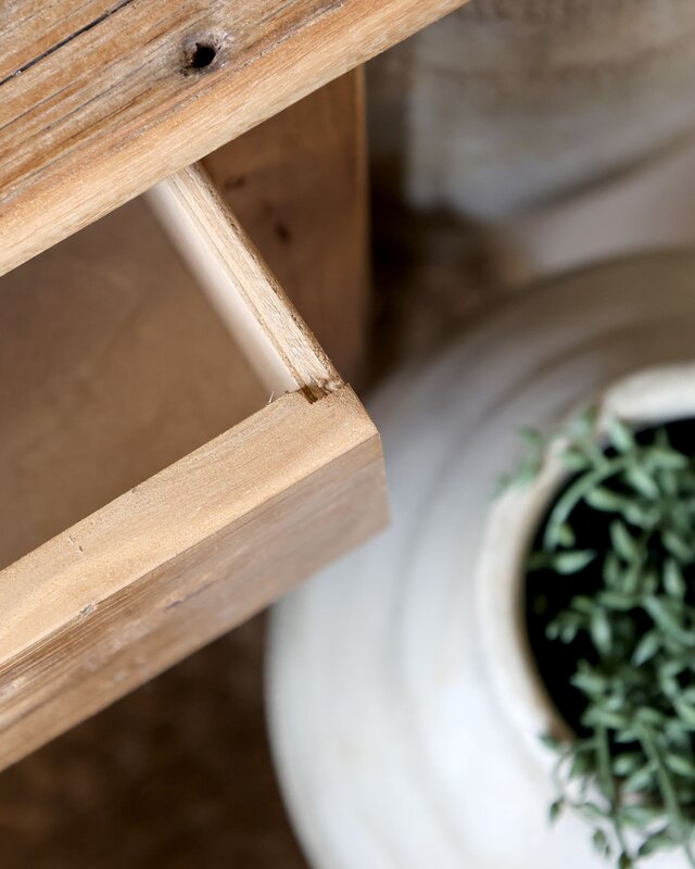 Rene Houtman Nachtkastje Sidetable 1 Lade Hout - B70 x D38 x H64 Cm