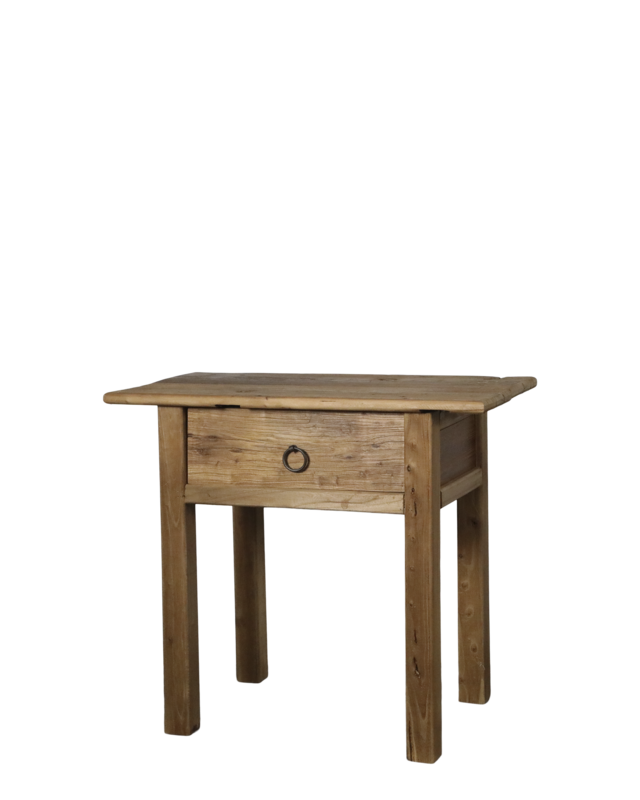 Rene Houtman Nachtkastje Sidetable 1 Lade Hout - B70 x D38 x H64 Cm