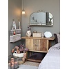 Wandtafel Hout 2-Deurs Cabinet - B110 x D42 x H82 Cm